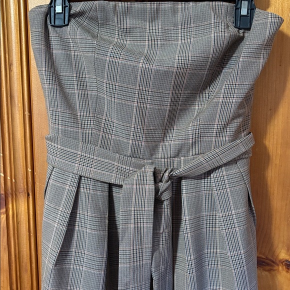 NWT! Anthropologie Corey Lynn Calter Plaid Strapless Jumpsuit - Size Small - Picture 6 of 13